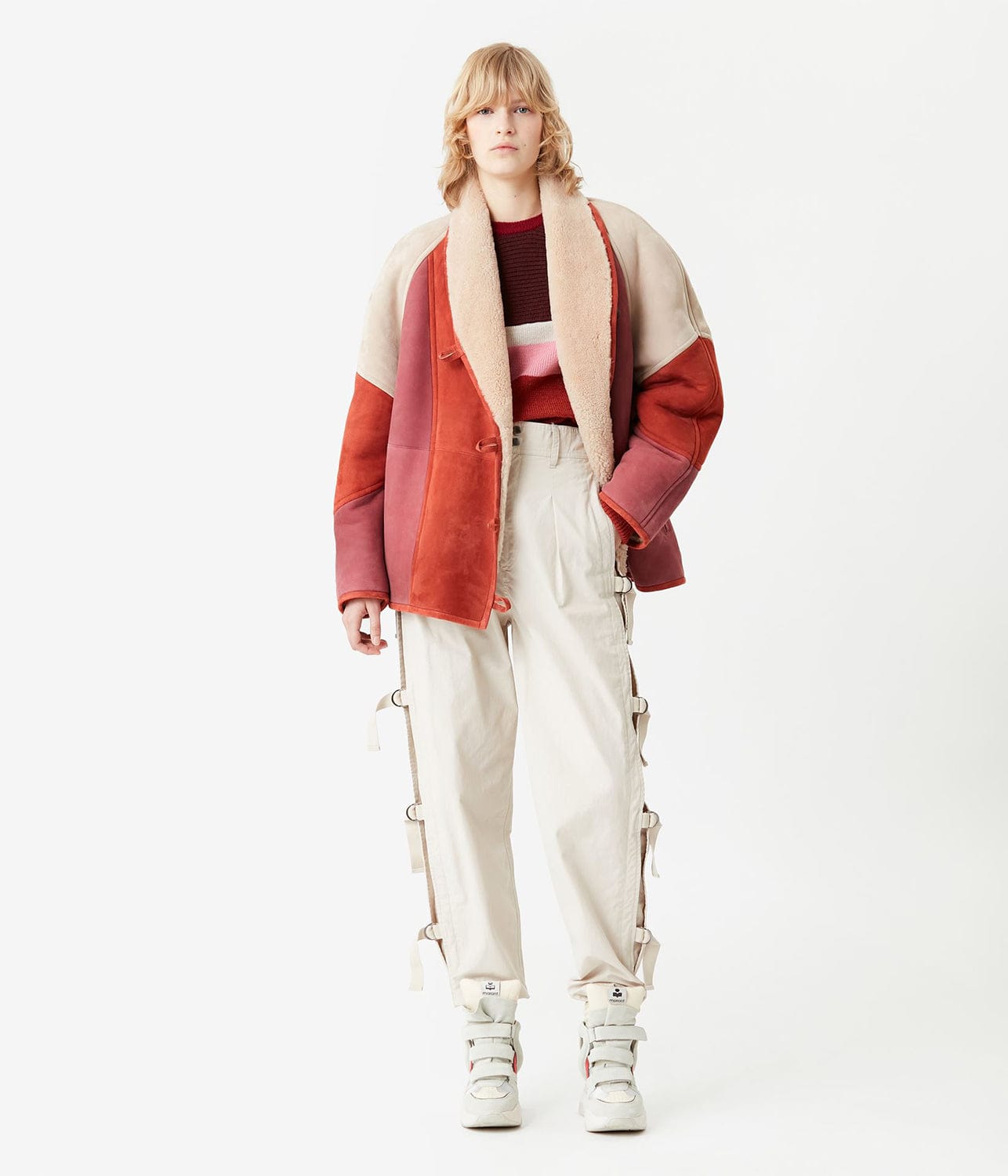 ISABEL MARANT ABENI COAT- BURNT HENNA