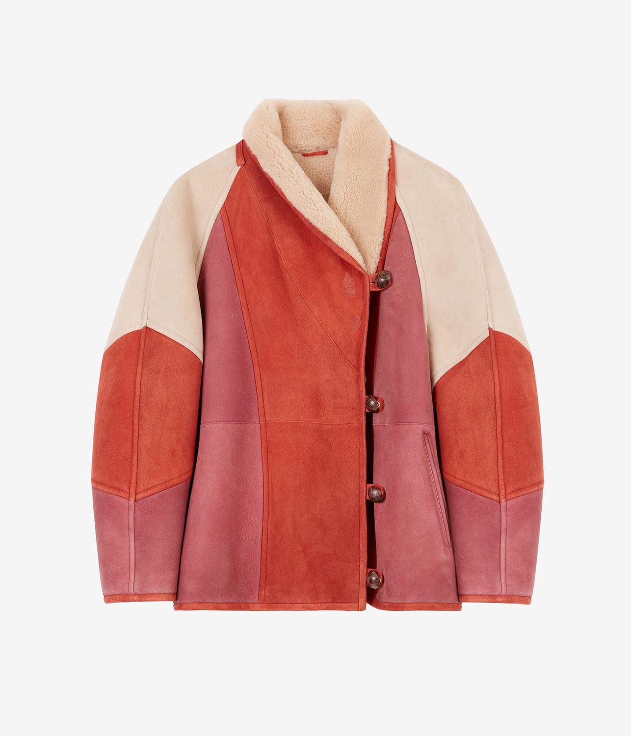 ISABEL MARANT ABENI COAT- BURNT HENNA