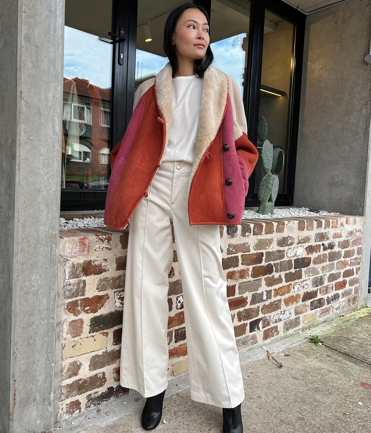 ISABEL MARANT ABENI COAT- BURNT HENNA