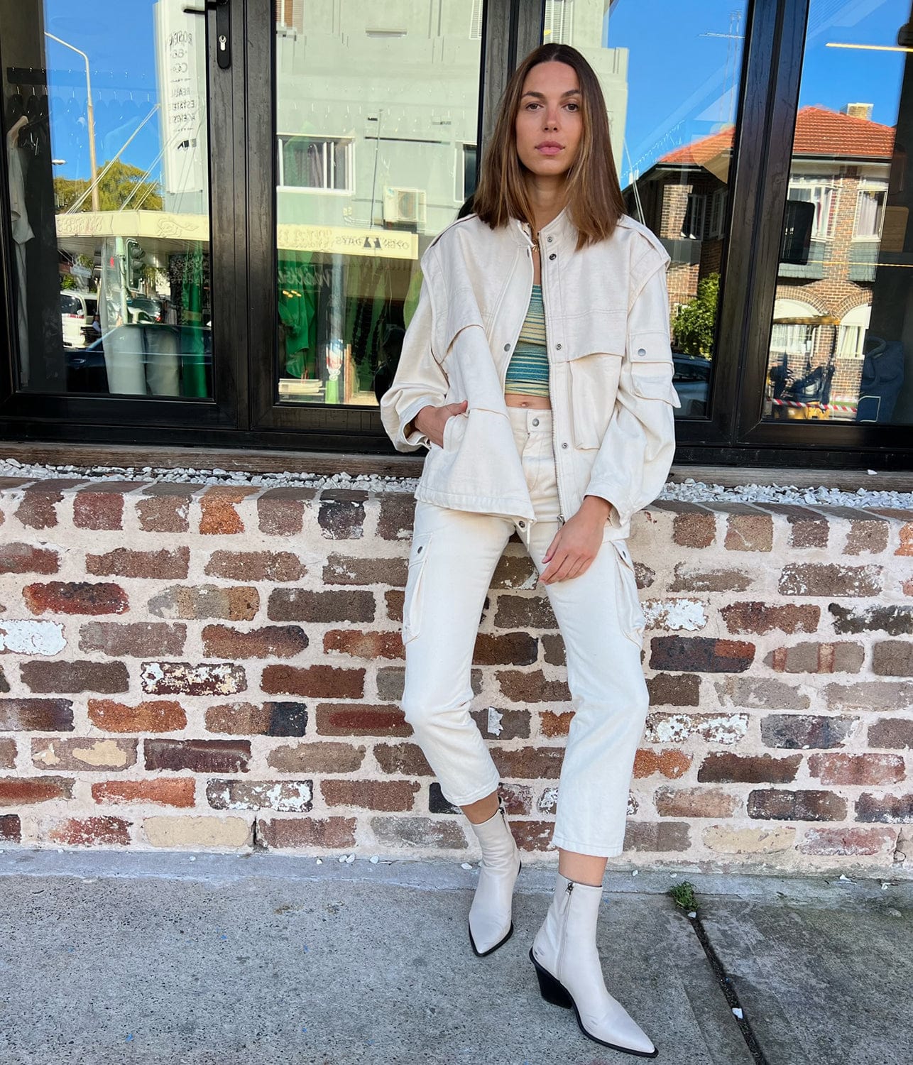 ISABEL MARANT EVALIA PANT- ECRU