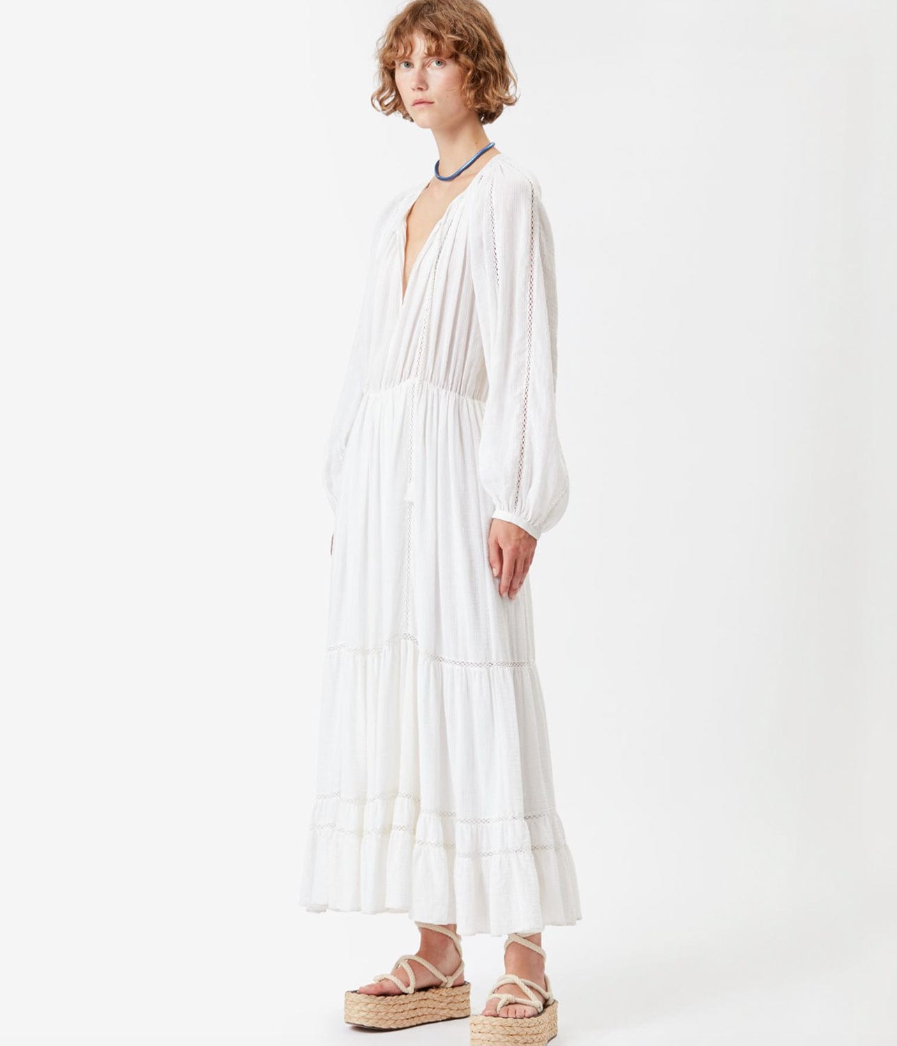 ISABEL MARANT LATIFA DRESS-WHITE