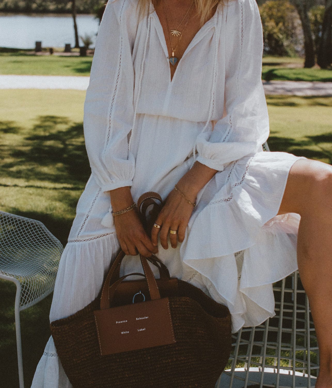 ISABEL MARANT LATIFA DRESS-WHITE