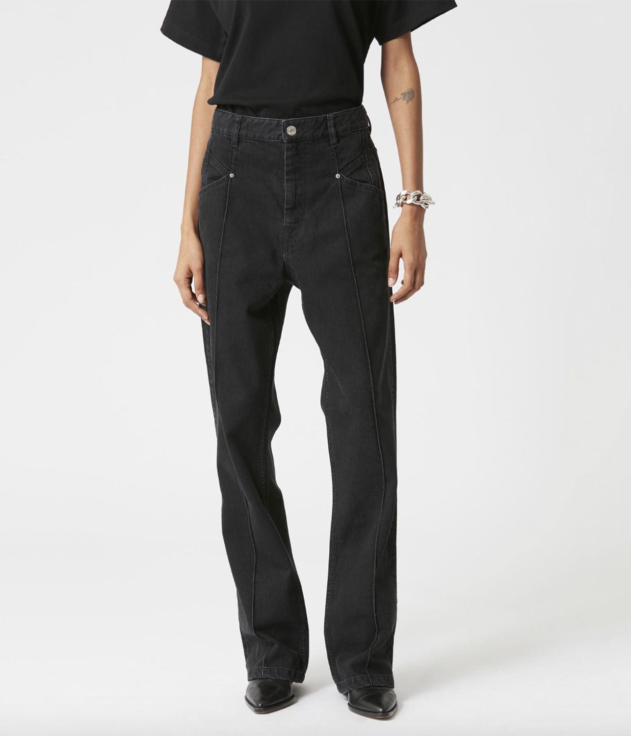 ISABEL MARANT NADEGE PANTS- BLACK