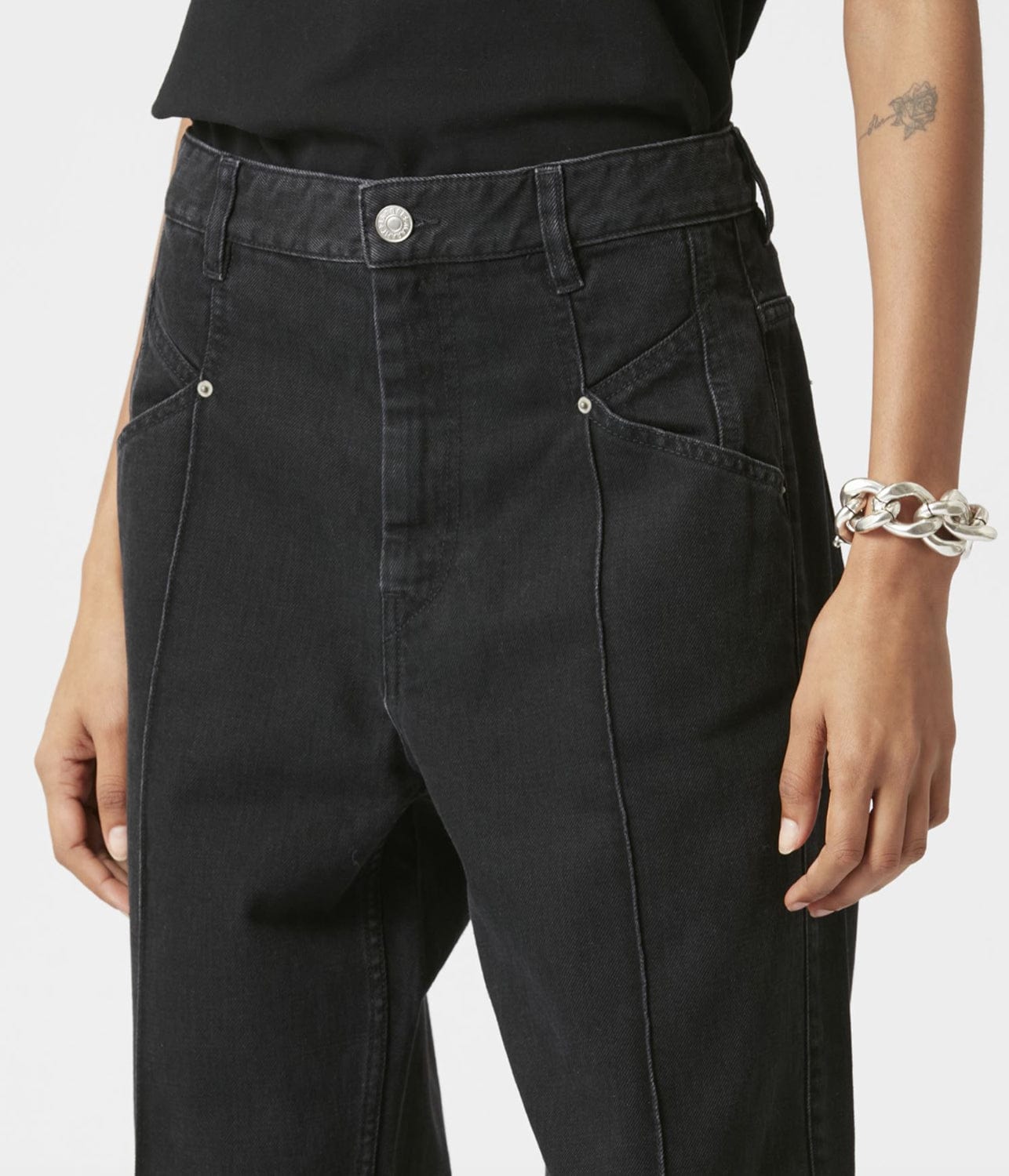 ISABEL MARANT NADEGE PANTS- BLACK
