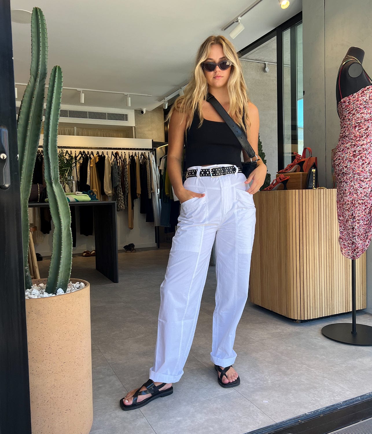 ISABEL MARANT RUBY PANTS- WHITE