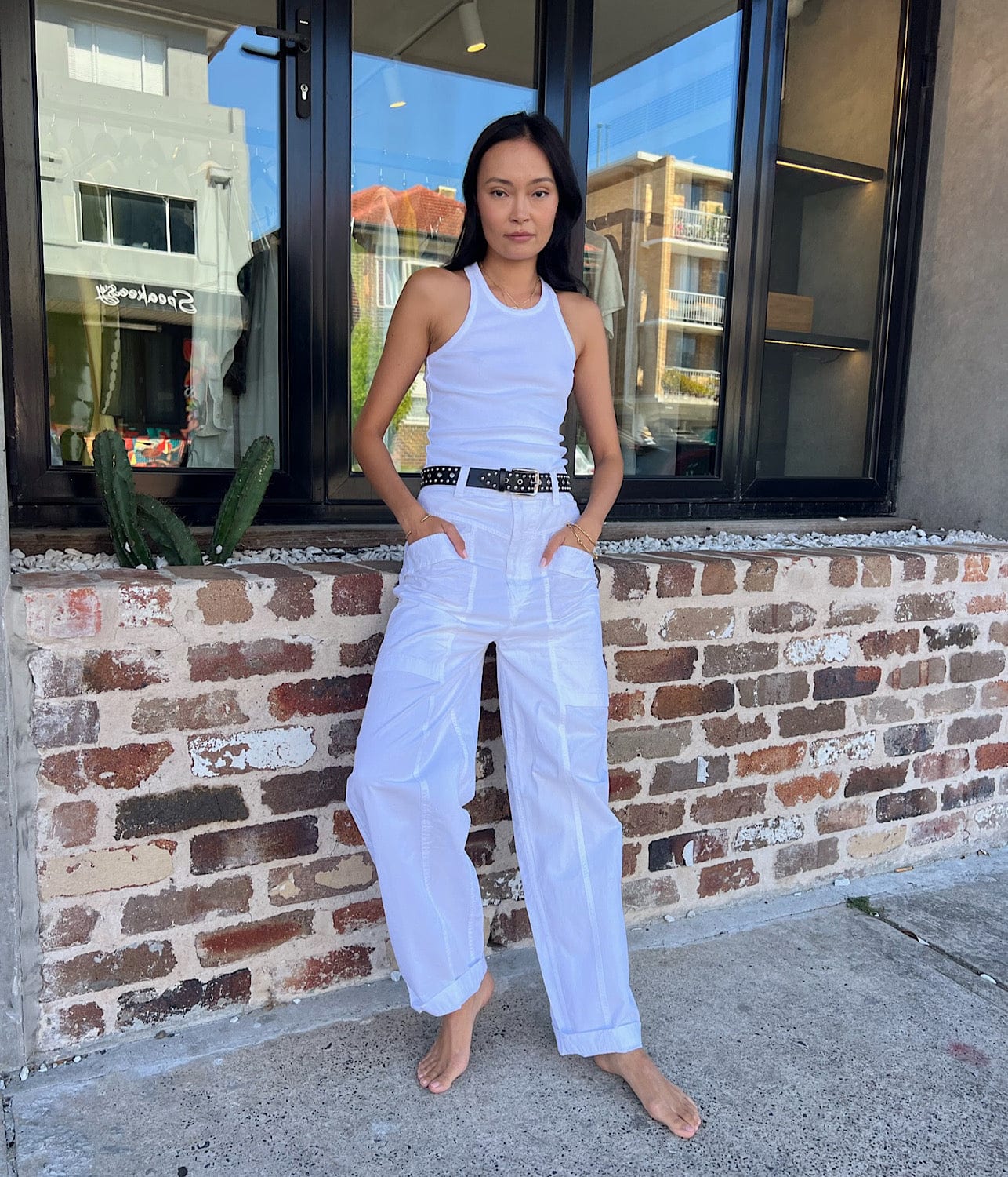 ISABEL MARANT RUBY PANTS- WHITE