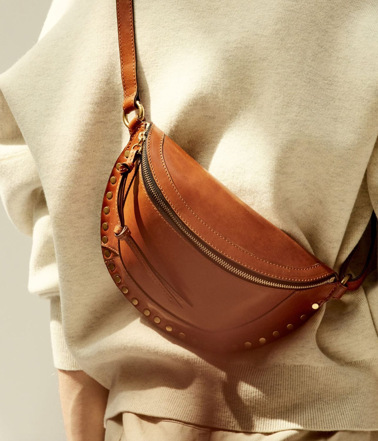ISABEL MARANT SKANO BAG- COGNAC
