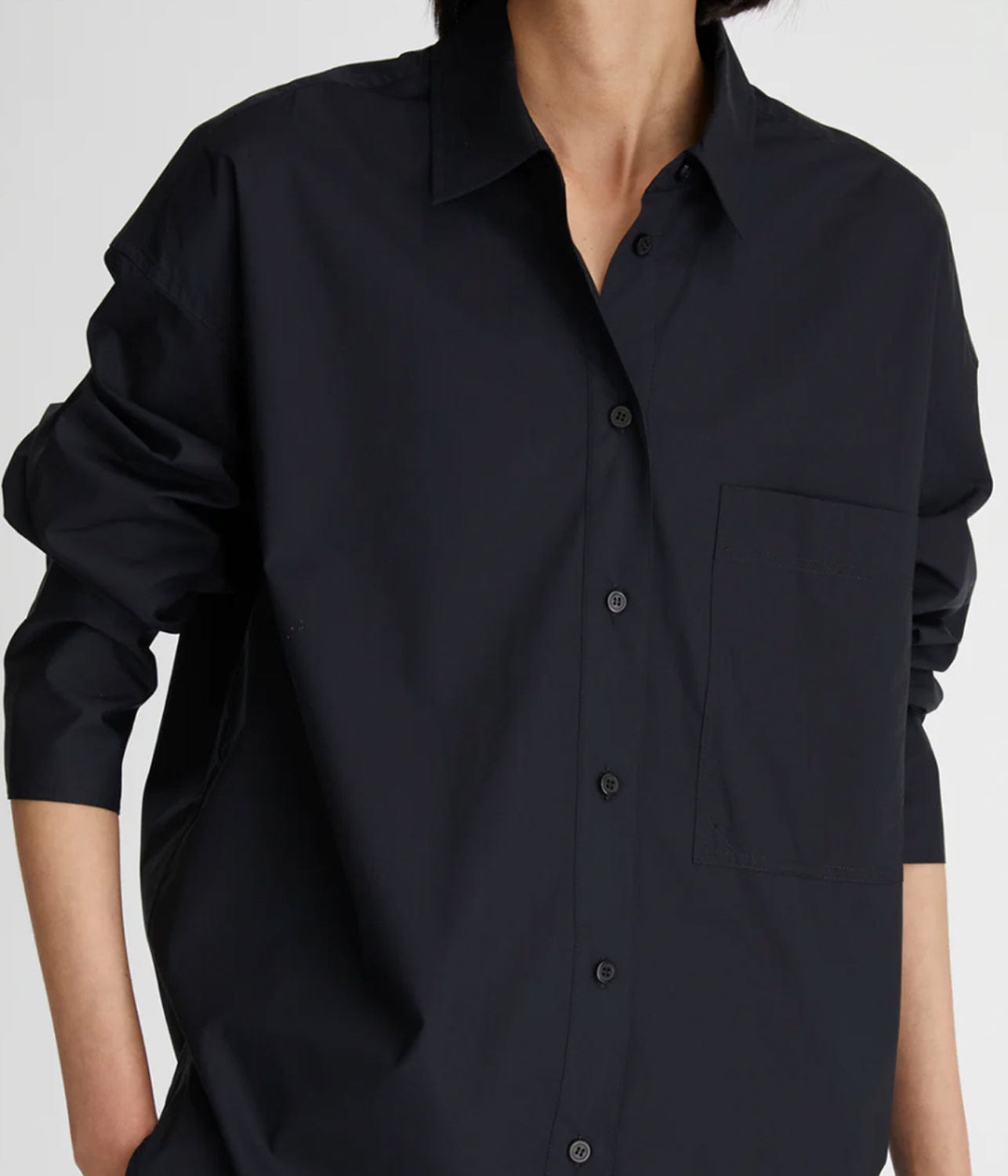 LM POPLIN LS SHIRT- BLACK | LEE MATHEWS LEE MATHEWS LM POPLIN LS SHIRT- BLACK