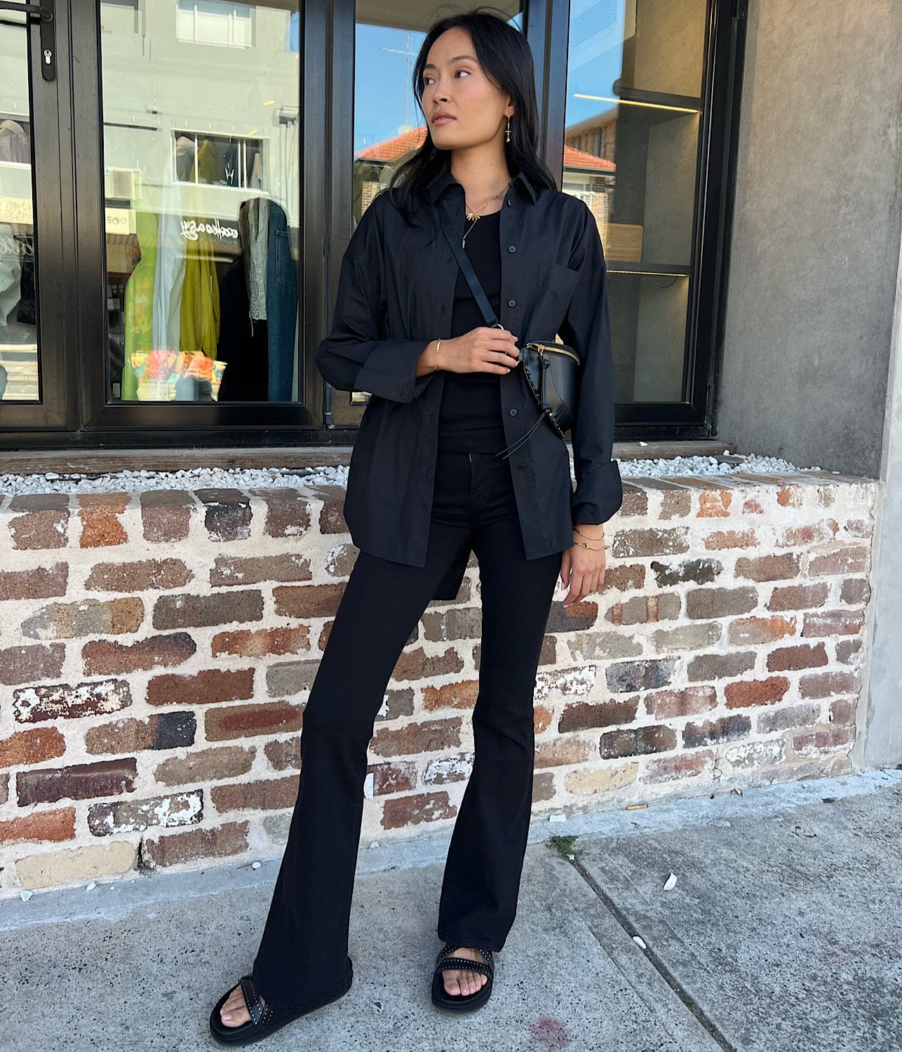 LM POPLIN LS SHIRT- BLACK | LEE MATHEWS LEE MATHEWS LM POPLIN LS SHIRT- BLACK