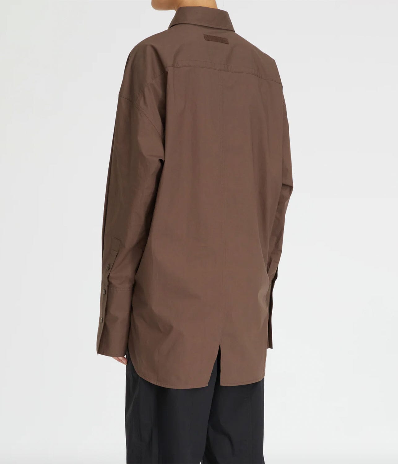 LM POPLIN LS SHIRT- CHOCOLATE | LEE MATHEWS LEE MATHEWS LM POPLIN LS SHIRT- CHOCOLATE