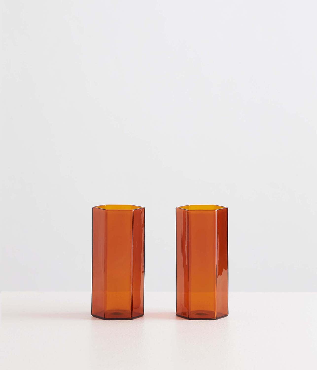 COUCOU TALL GLASS - AMBER | MAISON BALZAC MAISON BALZAC COUCOU TALL GLASS AMBER