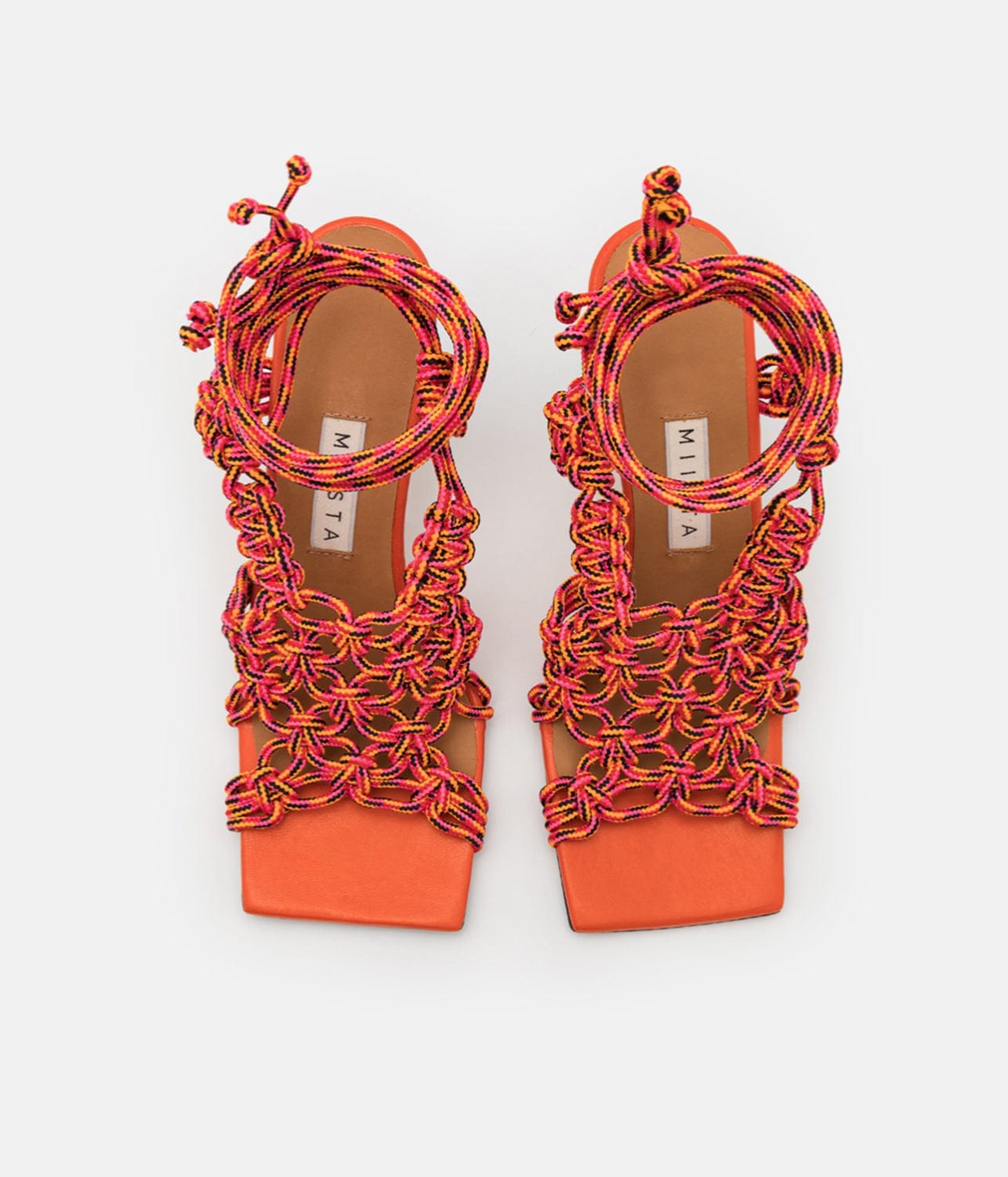 MIISTA STEPHANIE RED SANDALS