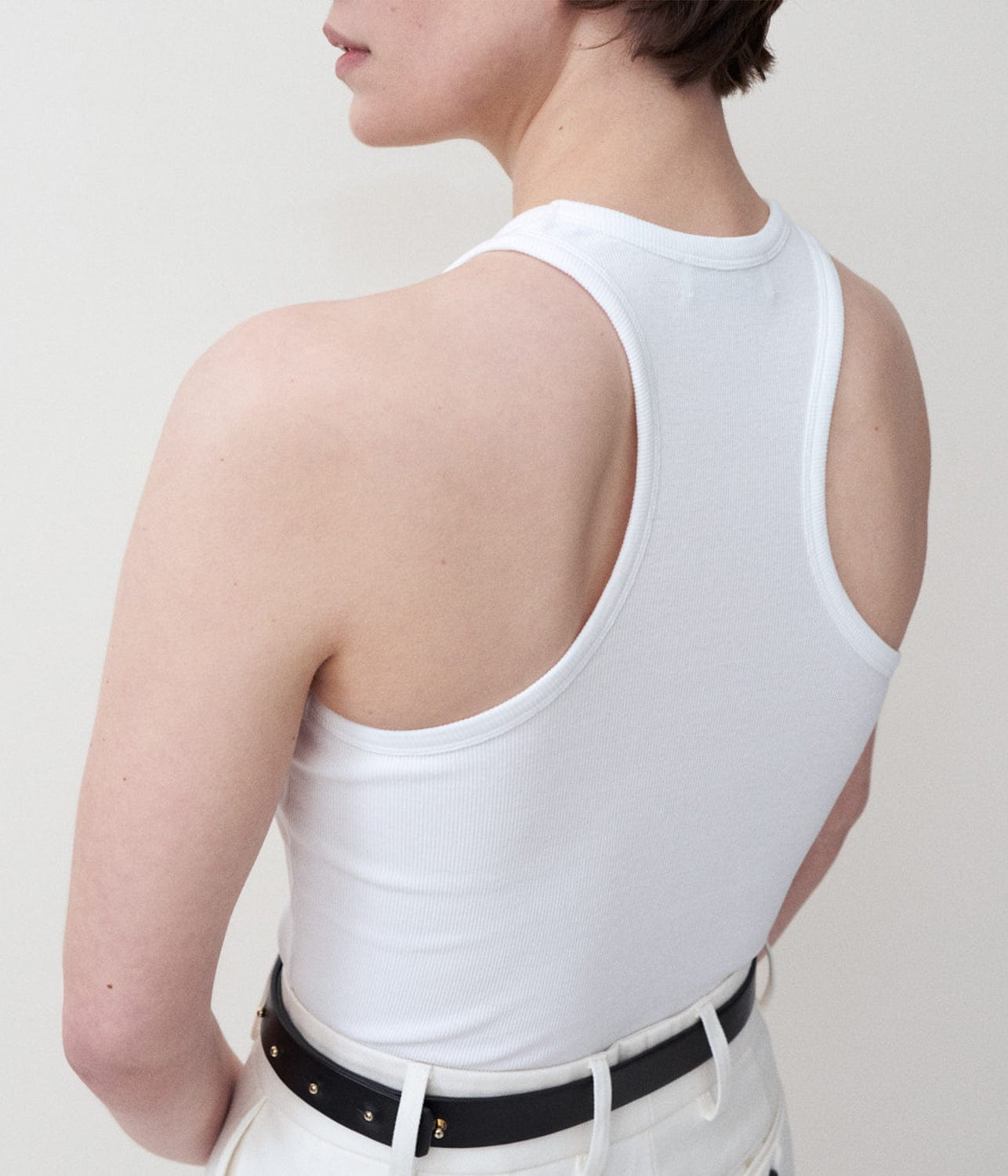 MINE TANK TOP- WHITE | RIKA STUDIOS | RIKA STUDIOS MINE TANK TOP- WHITE