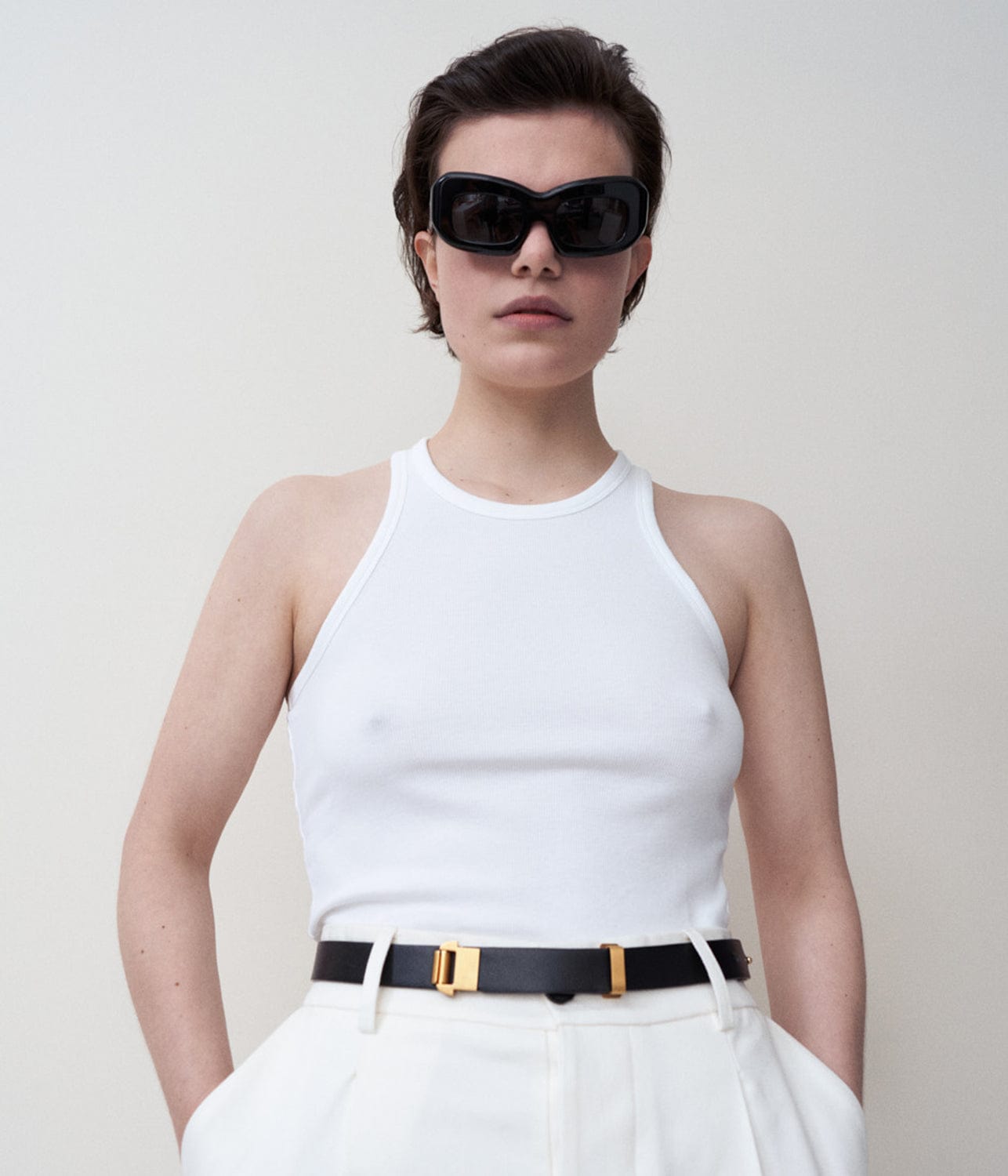 MINE TANK TOP- WHITE | RIKA STUDIOS | RIKA STUDIOS MINE TANK TOP- WHITE