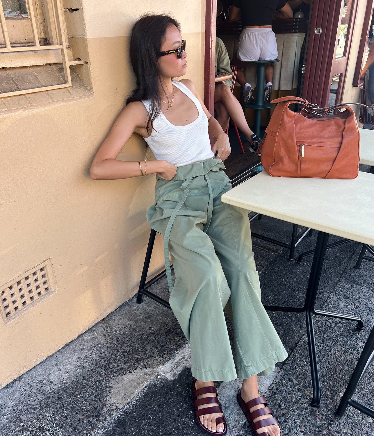 RIBBED TANK- ECRU | MATTEAU | MATTEAU RIBBED TANK- ECRU