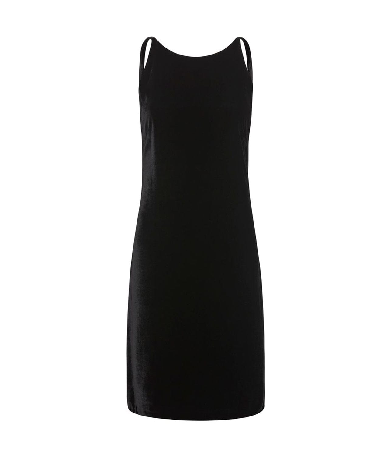 SILK VELVET OPEN BACK MINI DRESS- BLACK | MATIN | MATIN SILK VELVET OPEN BACK MINI DRESS- BLACK
