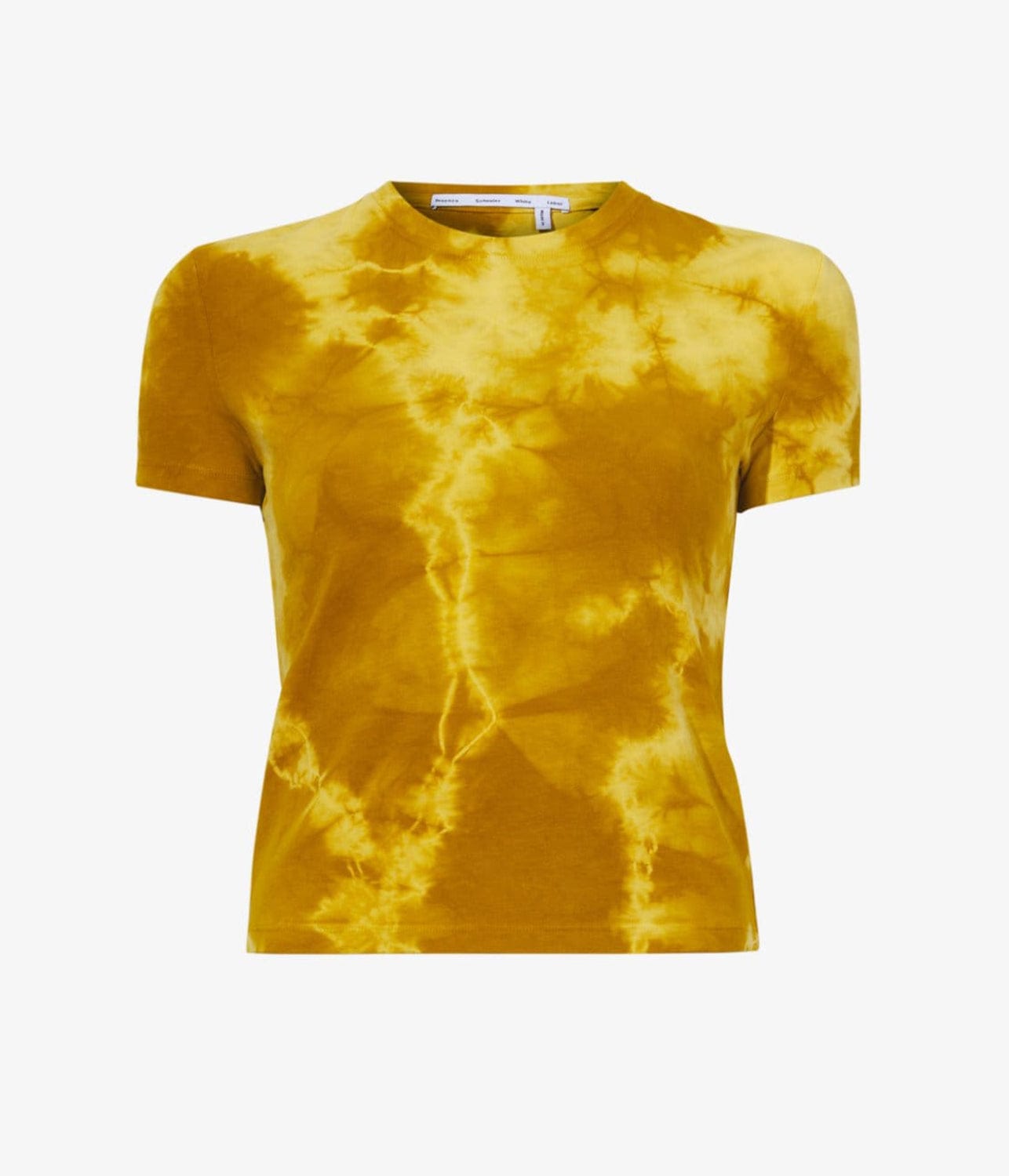 TIE DYE T-SHIRT- SULFUR/MUTED LIME | PROENZA SCHOULER WHITE LABEL | PROENZA SCHOULER WHITE LABEL TIE DYE T-SHIRT- SULFUR/MUTED LIME