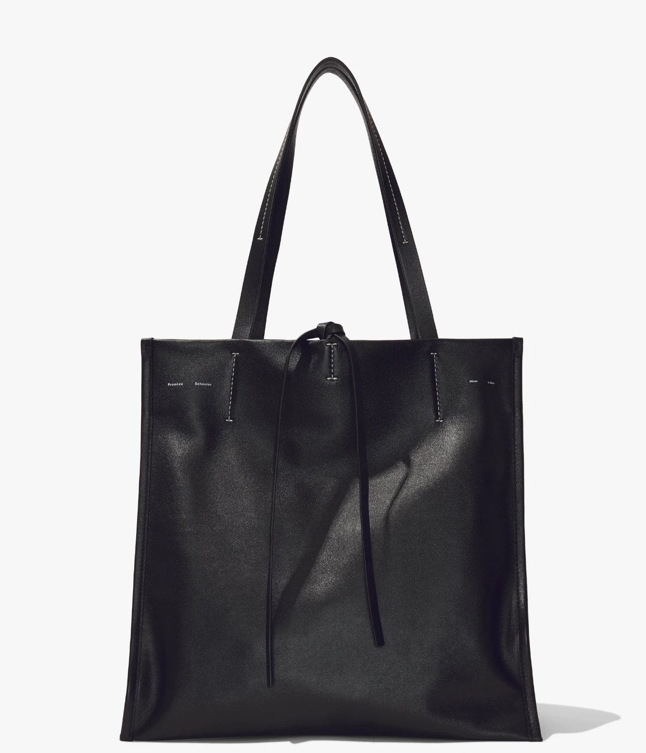 TWIN NAPPA TOTE- BLACK | PROENZA SCHOULER WHITE LABEL | PROENZA SCHOULER WHITE LABEL TWIN NAPPA TOTE- BLACK