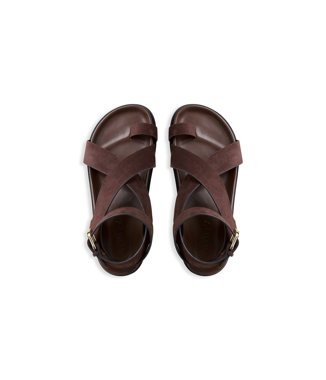 A.EMERY JALEN SANDAL- WALNUT SUEDE