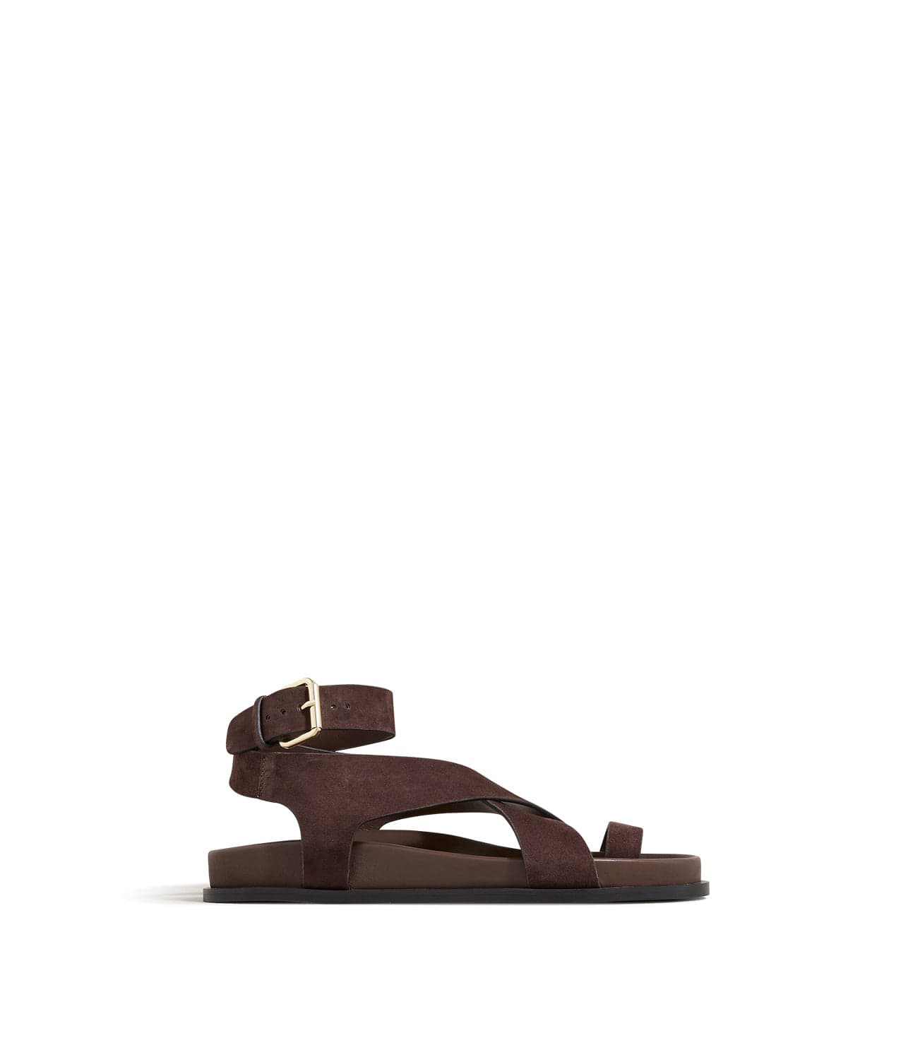 A.EMERY JALEN SANDAL- WALNUT SUEDE