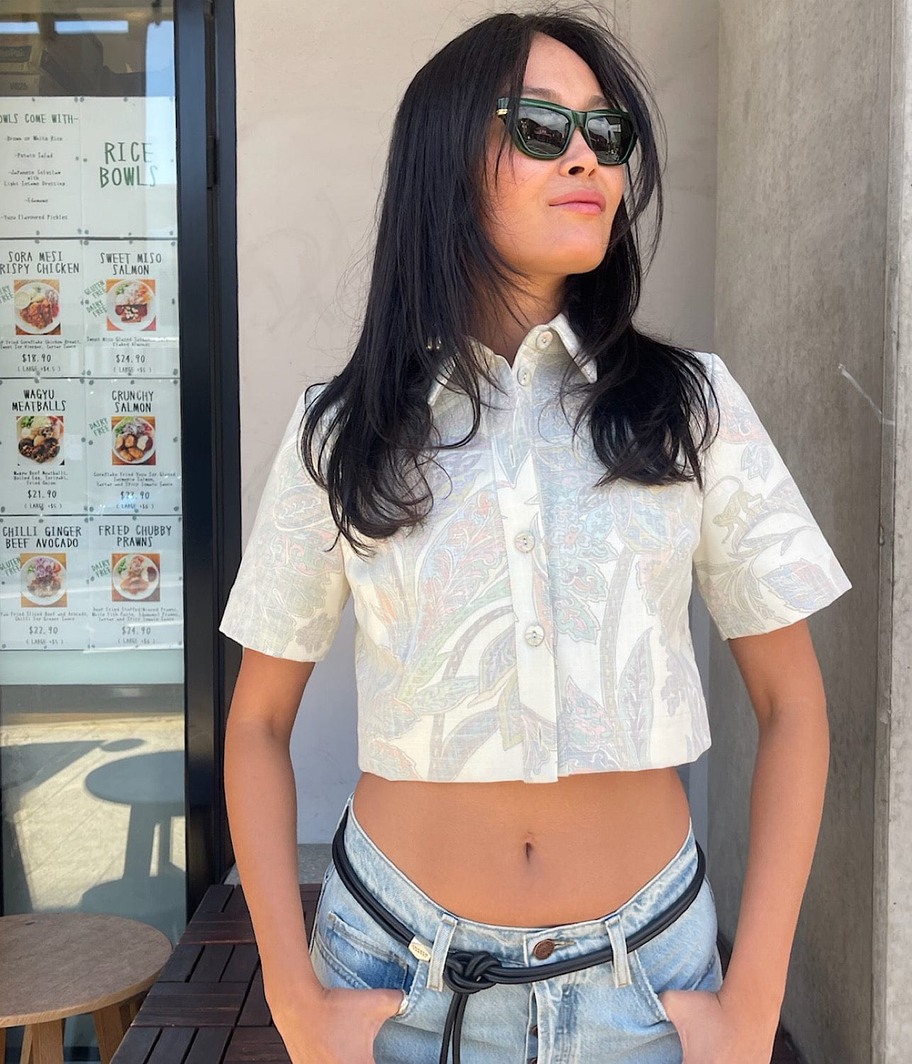 ALEMAIS IVY CROPPED SHIRT