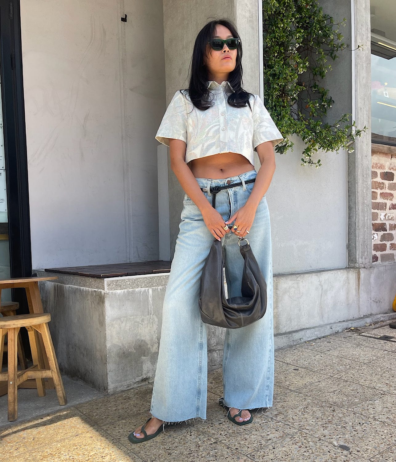 ALEMAIS IVY CROPPED SHIRT