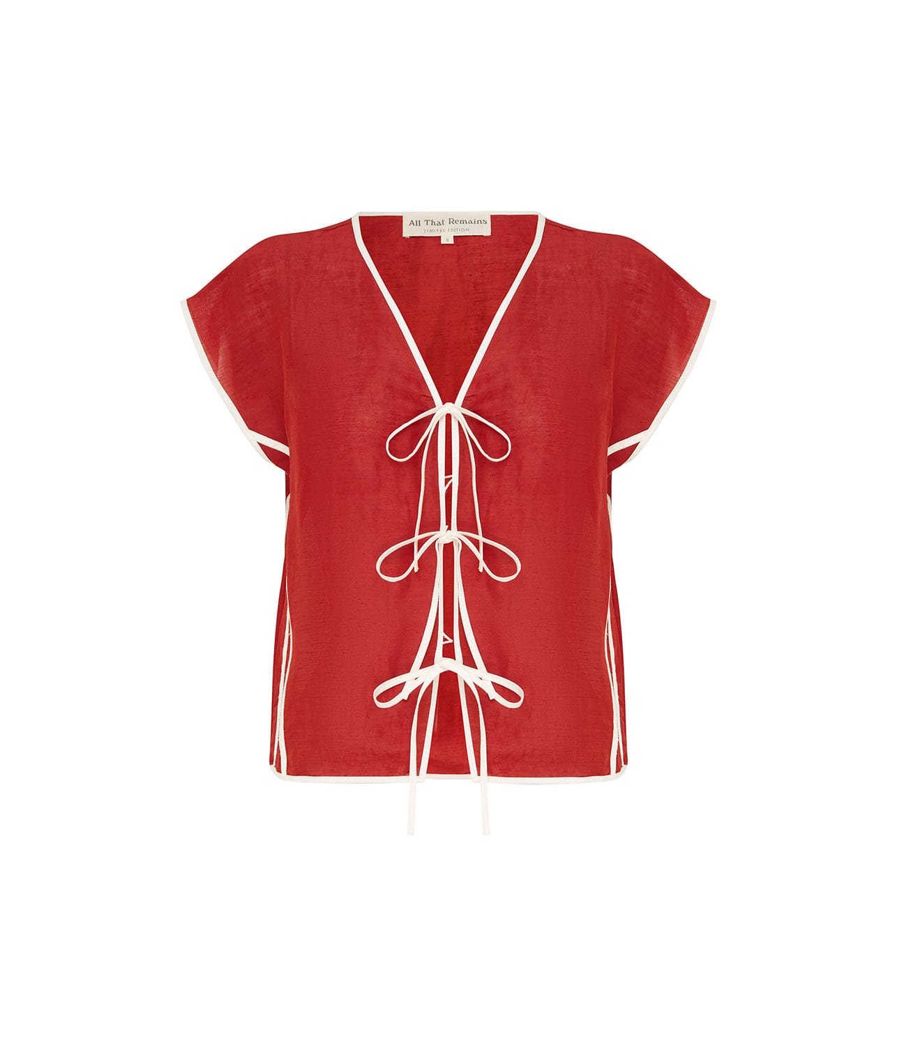 ANA TOP- RED & CREAM | ALL THAT REMAINS |  ALL THAT REMAINS ANA TOP- RED & CREAM