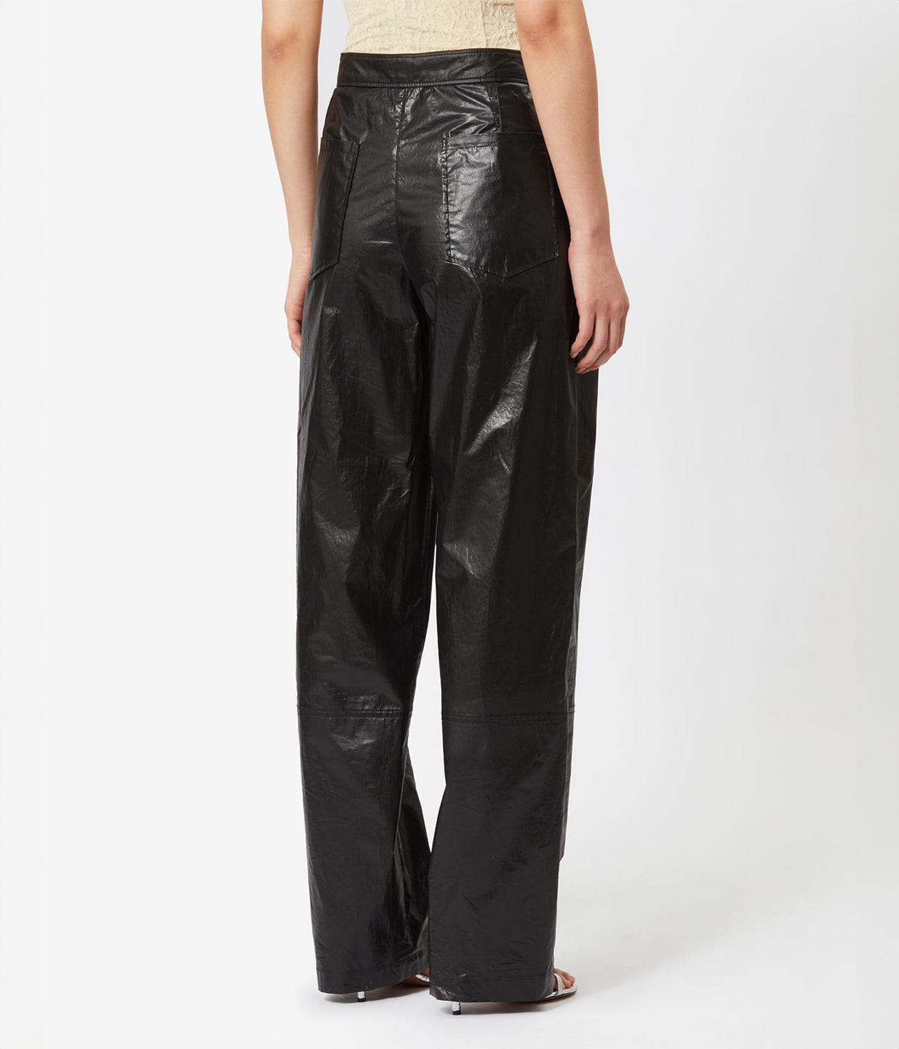 ISABEL MARANT EVERSON RELAXED PANT WITH PAISLEY PRINT BLACK