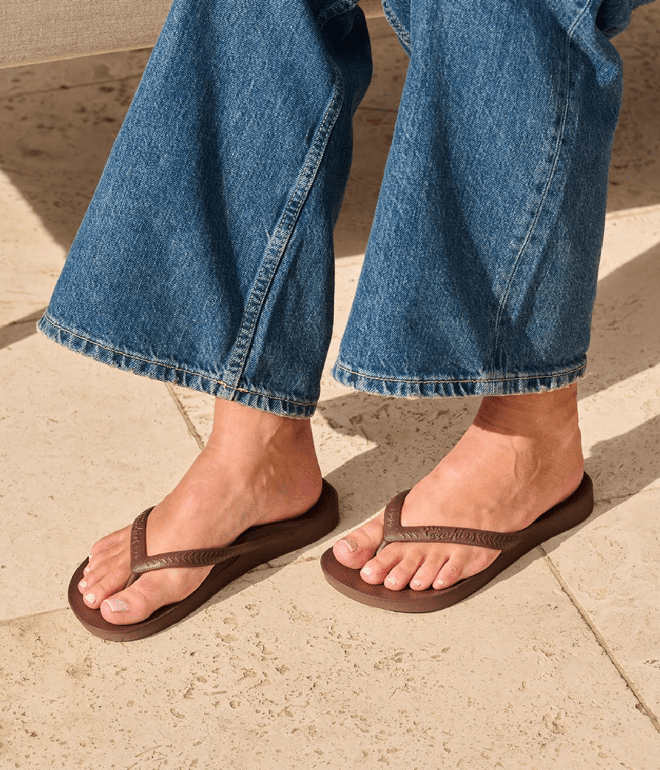 ARCHIE THONGS | CLASSIC | ARCH SUPPORT THONGS | BROWN ARCHIES ARCHIE THONGS | BROWN