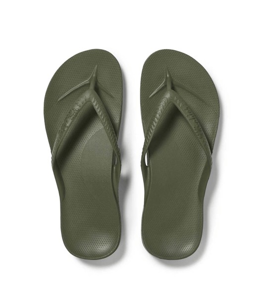 ARCHIE THONGS | OLIVE | ARCH SUPPORT THONGS ARCHIES ARCHIE THONGS | OLIVE