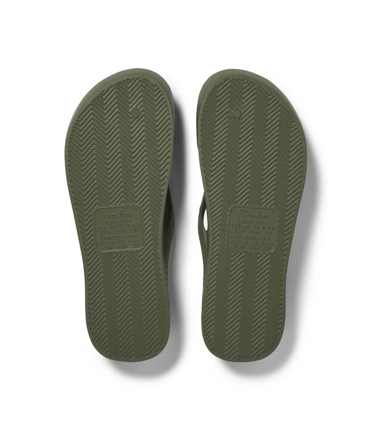 ARCHIE THONGS | OLIVE | ARCH SUPPORT THONGS ARCHIES ARCHIE THONGS | OLIVE