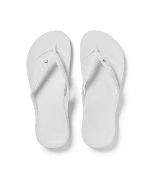 ARCHIE THONGS | WHITE | ARCH SUPPORT THONGS ARCHIES ARCHIE THONGS | WHITE
