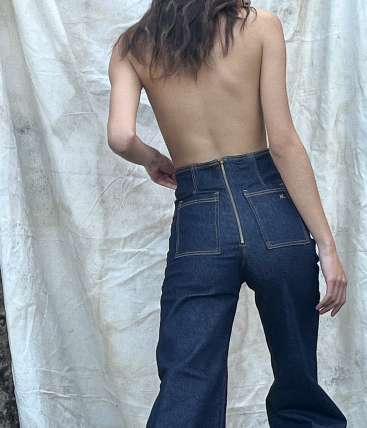 ARTCLUB X OUTLAND DENIM- INDIGO ROSSINI JEAN | ARTCLUB |  ARTCLUB BY HEIDI MIDDLETON ARTCLUB X OUTLAND DENIM- INDIGO ROSSINI JEAN