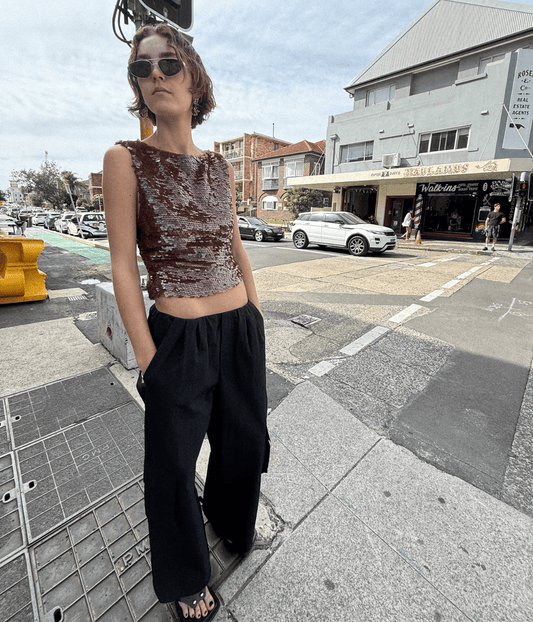 BARDOT PANT BLACK | ONE OF OTHERS  ONE OF OTHERS BARDOT PANT BLACK