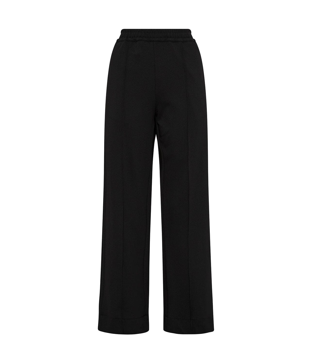 BASSIKE TWILL PINSTITCH DETAIL PANT- BLACK