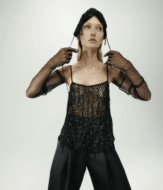 BEAD SINGLET TOP | HARRIS TAPPER HARRIS TAPPER BEAD SINGLET TOP