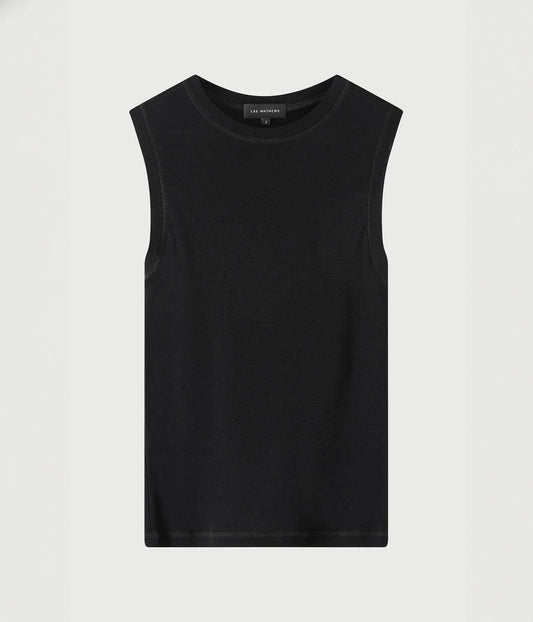 BILLY CREWNECK TANK- BLACK | LEE MATHEWS |  LEE MATHEWS BILLY CREWNECK TANK- BLACK