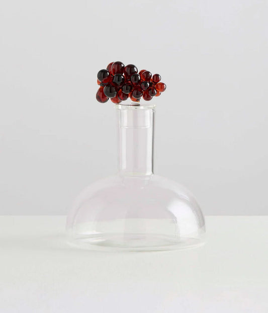 BORDEAUX WINE DECANTER- CLEAR/AMBER | MAISON BALZAC |  MAISON BALZAC BORDEAUX WINE DECANTER- CLEAR/AMBER