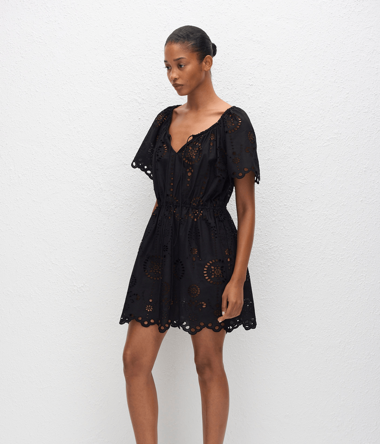 BRODERIE SCOOP MINI DRESS | MATTEAU MATTEAU BRODERIE SCOOP MINI DRESS