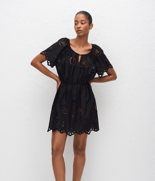 BRODERIE SCOOP MINI DRESS | MATTEAU MATTEAU BRODERIE SCOOP MINI DRESS