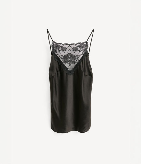 BY MALENE BIRGER LEEBA CAMI TOP- BLACK