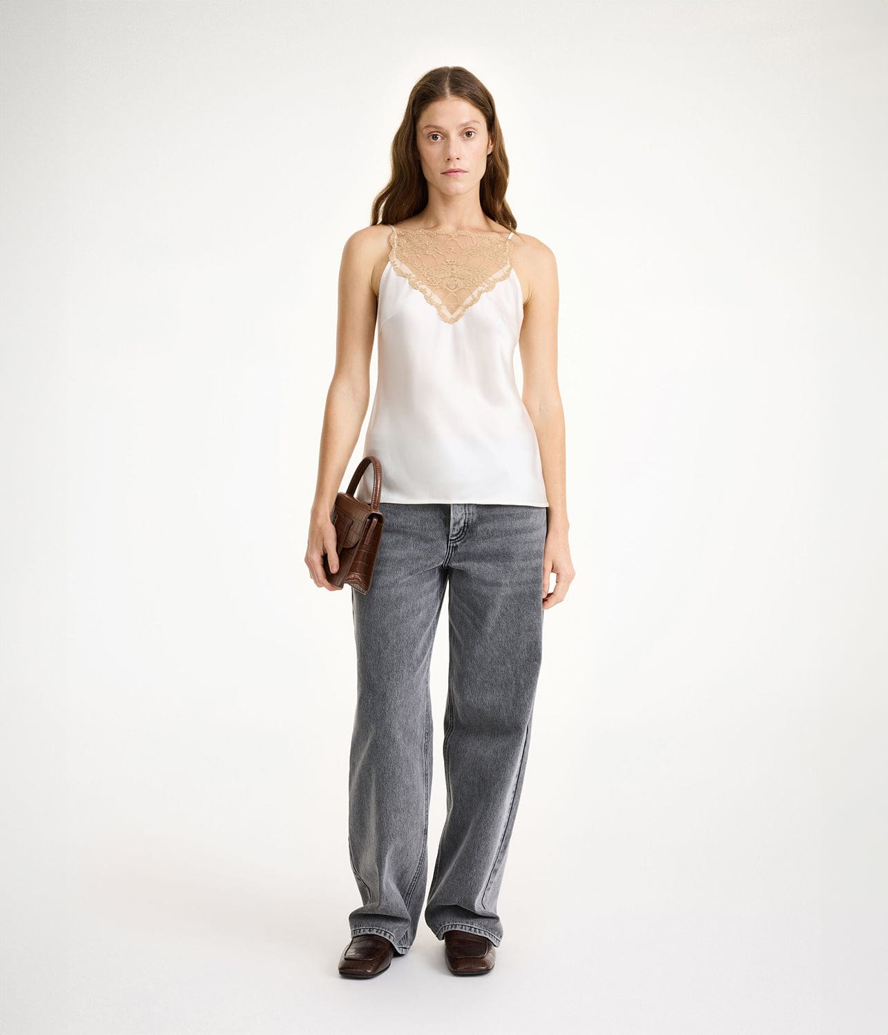 BY MALENE BIRGER LEEBA CAMI TOP- WHITE