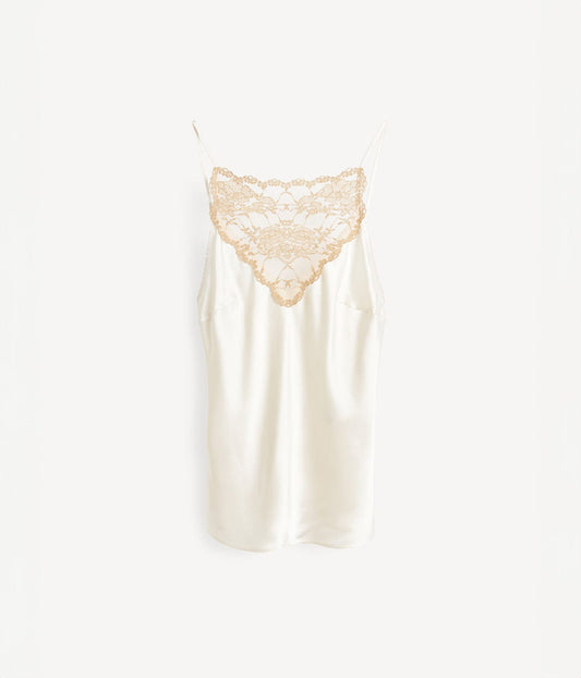 BY MALENE BIRGER LEEBA CAMI TOP- WHITE