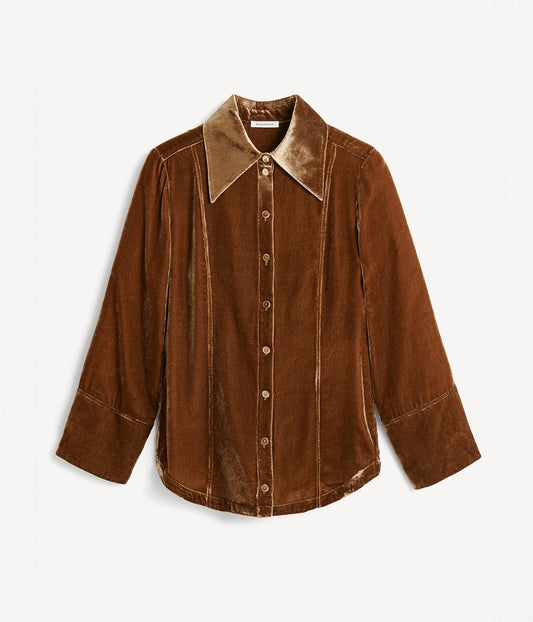 BY MALENE BIRGER ROSIANNAS SHIRT- BISON