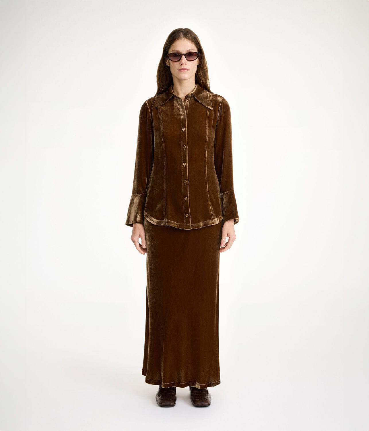 BY MALENE BIRGER ROSIANNAS SHIRT- BISON