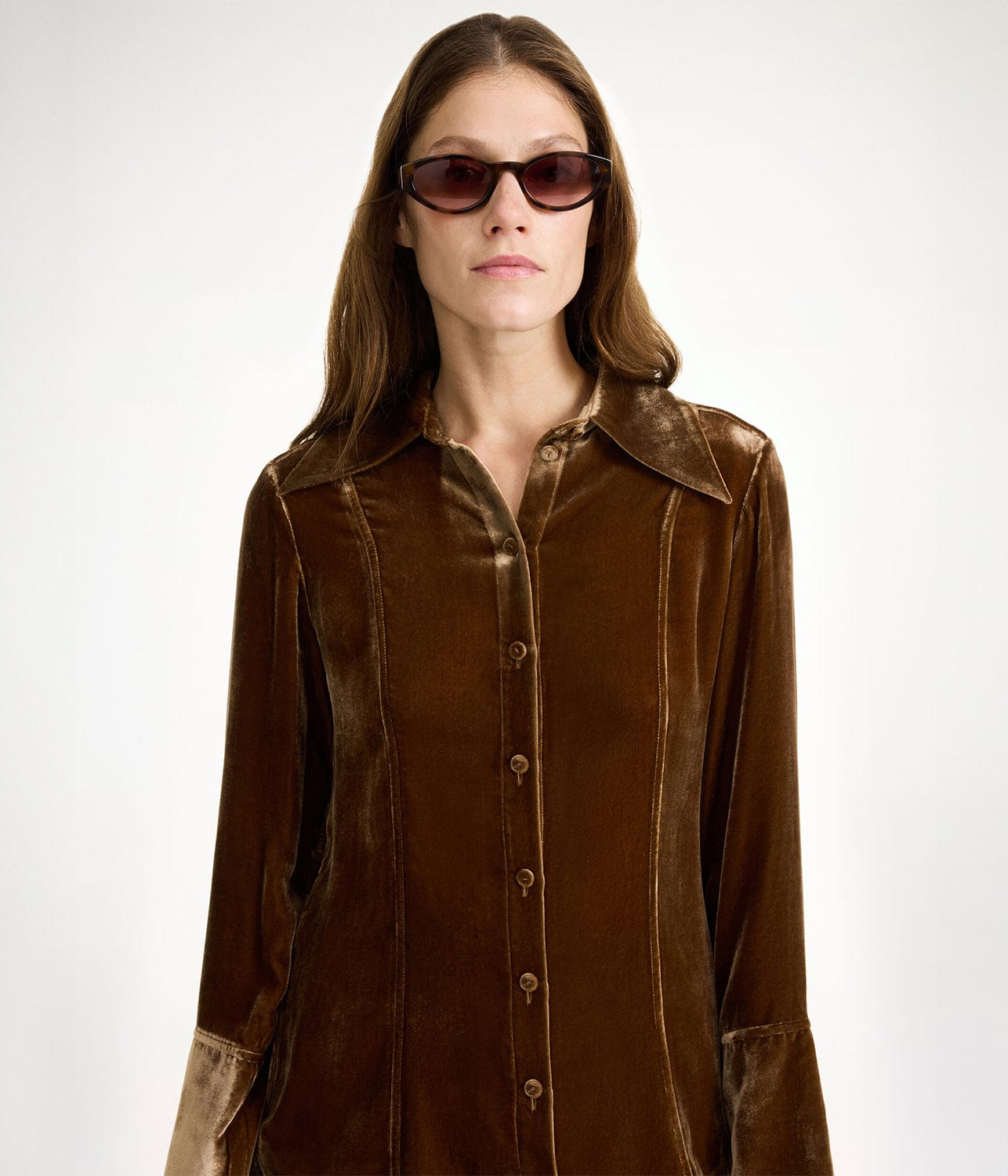 BY MALENE BIRGER ROSIANNAS SHIRT- BISON