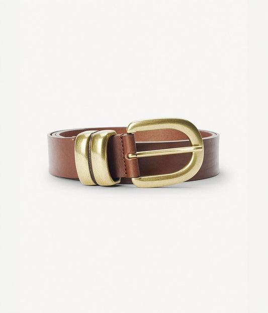 BY MALENE BIRGER ZOIRA BELT- DARK BROWN