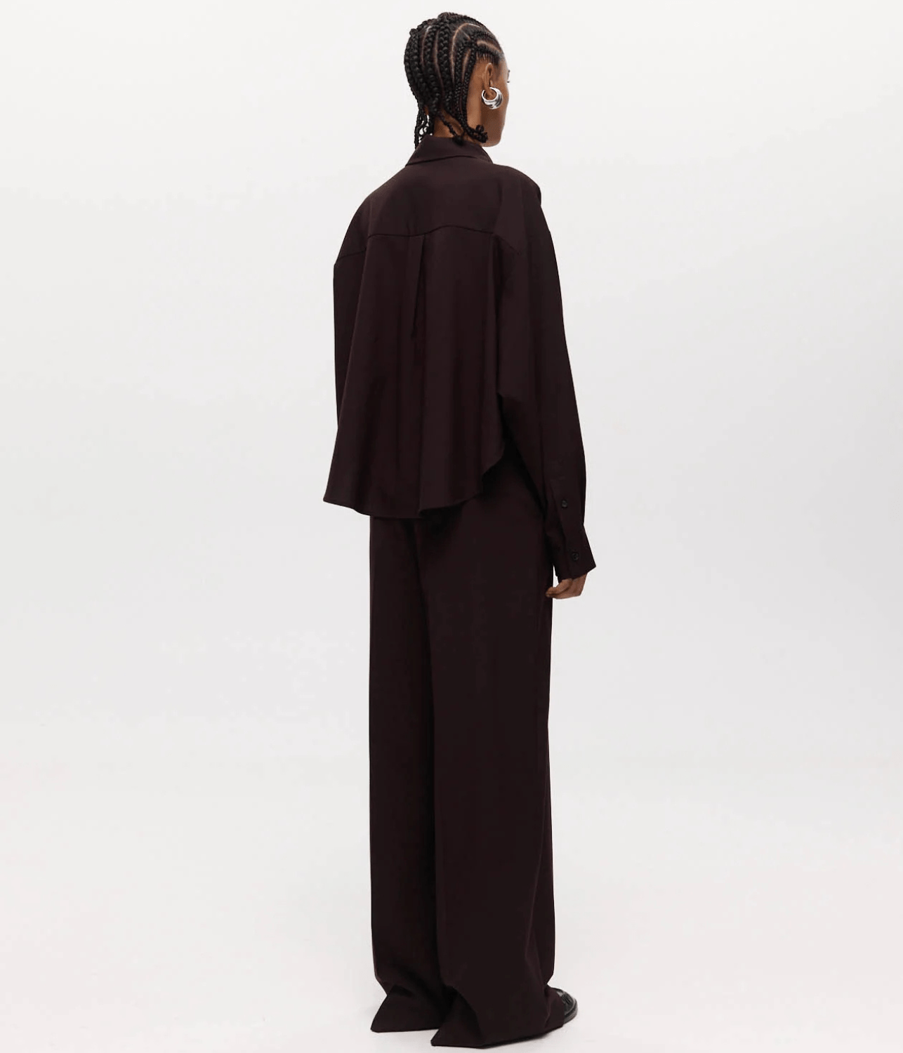 CAIUS TROUSER PLUM HARRIS TAPPER CAIUS TROUSER PLUM