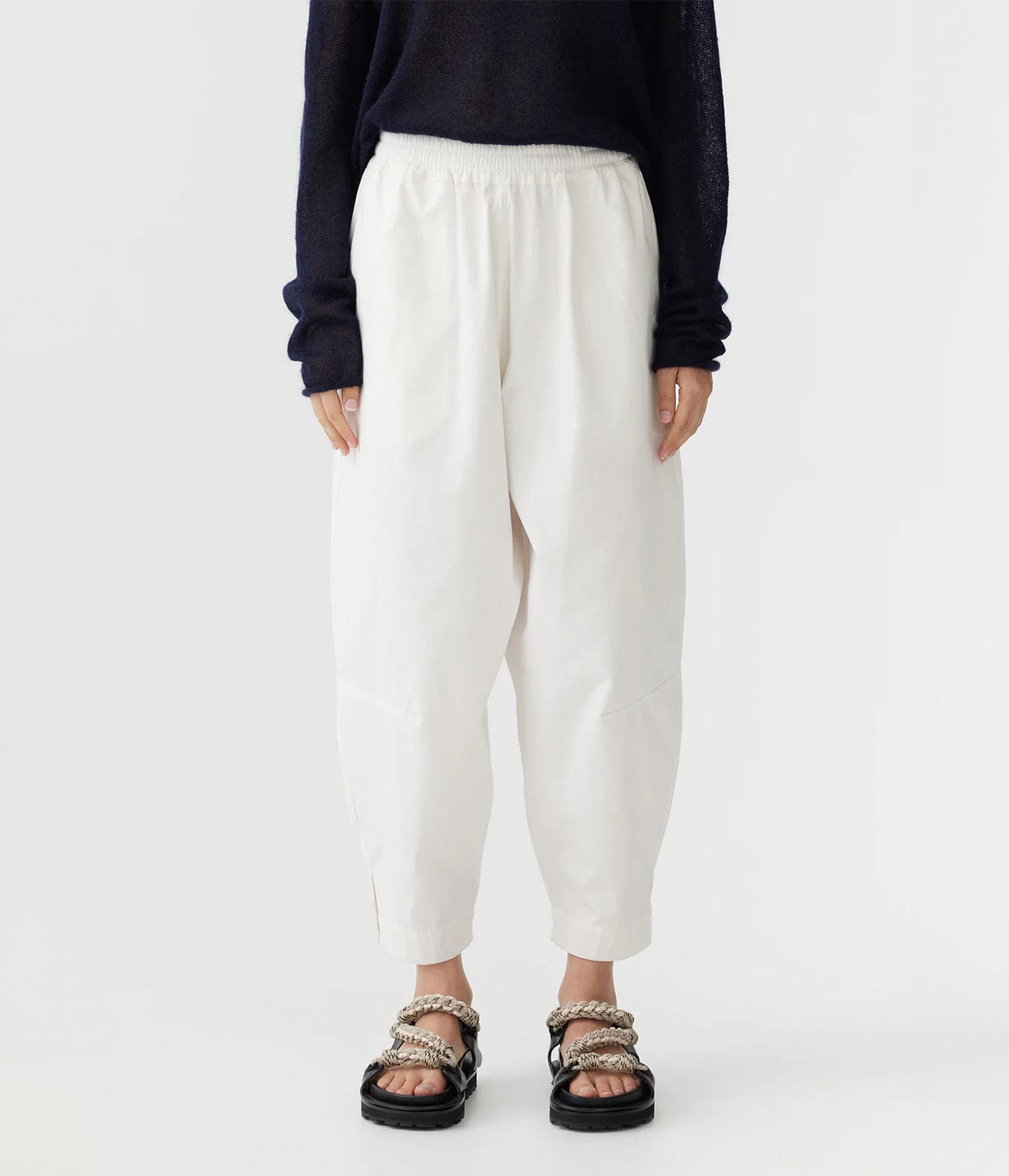 CANVAS PUFF PANT- WHITE | BASSIKE |  BASSIKE CANVAS PUFF PANT- WHITE
