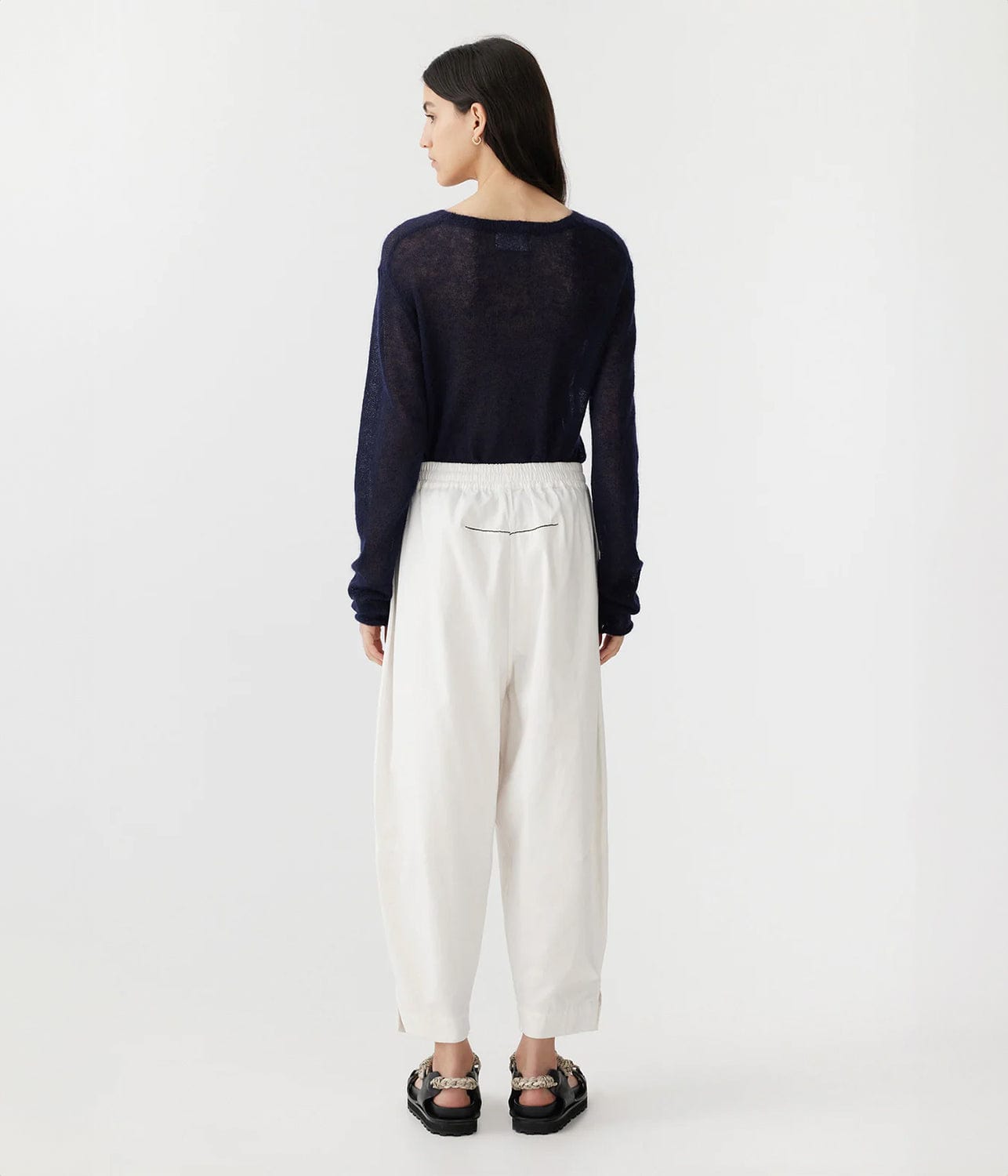 CANVAS PUFF PANT- WHITE | BASSIKE |  BASSIKE CANVAS PUFF PANT- WHITE